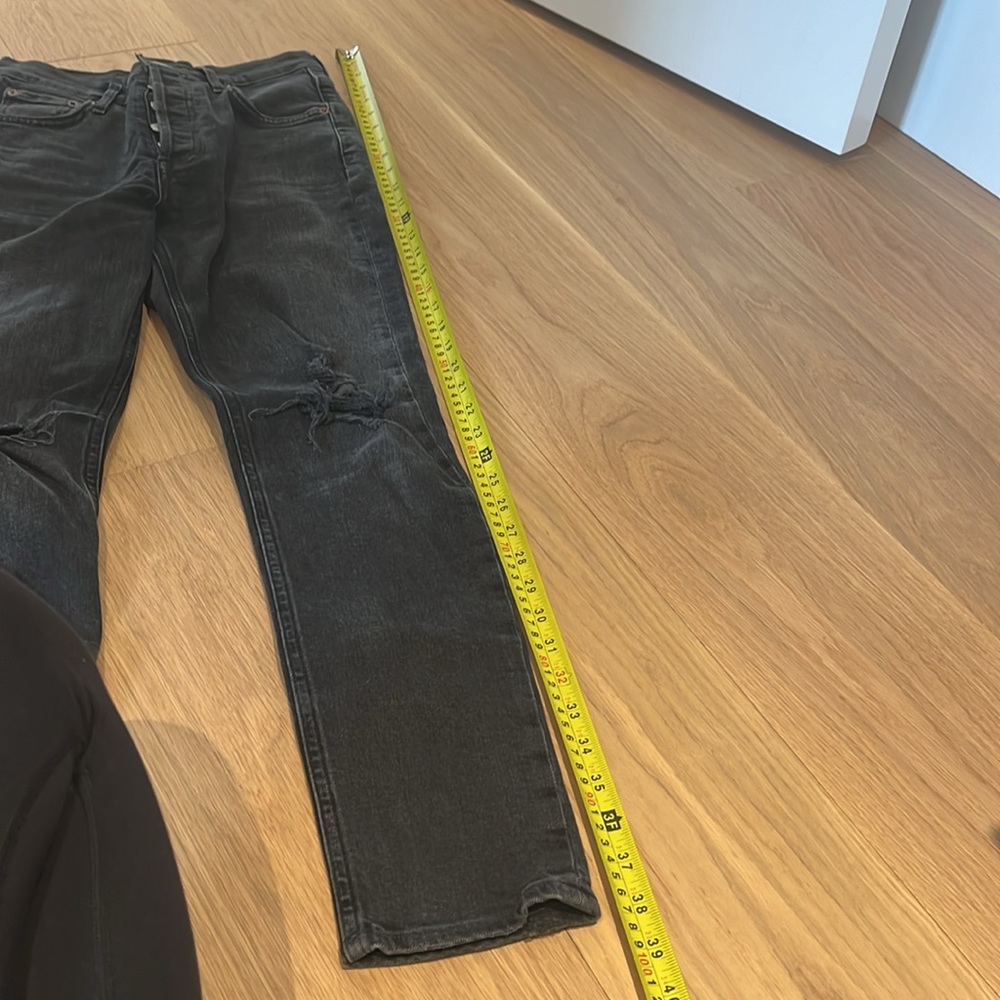 Agolde Nico Jeans - Black Ripped. Size 24 - Picture 7 of 10